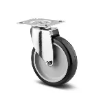 Rueda giratoria de poliuretano gris 100 mm 70 kg Tente T06812 / 1470 PAO 100 P50