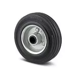 Repuesto rueda de hule negra eje rodillos 100 mm 70 kg Tente R00041 / DVR 100x30-12 HL44.4