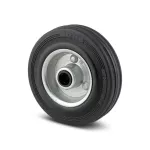 Repuesto rueda de hule negra eje rodillos 125 mm 100 kg Tente R00056 / DVR 125x37-12 HL44.4