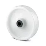 Repuesto rueda plastica PP blanca eje rodillos 100 mm 160 kg Tente R00871 / POR 100x36-12 HL44.4