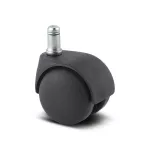 Rueda giratoria plastica PP negra para silla 50 mm 40 kg Tente T02595 / AA20 PJI 050 B10-11x20