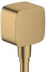 Salida de agua pared para regadera telefono con valvula anti-retorno E bronce cepillado FixFit Hansgrohe 26457140