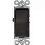 Interruptor sencillo 15A 220V negro Decor Eagle UL6501-BK