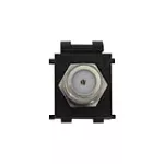 Conector para TV coaxial negro Decor Eagle 66102-BK