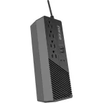 Regulador automatico de voltaje 4 tomas 500W 110V 1000VA con 2 tomas USB Forza FVR-1011USB