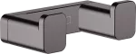 Percha doble cromo negro cepillado AddStoris Hansgrohe 41755340