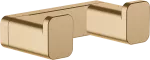 Percha doble bronce cepillado AddStoris Hansgrohe 41755140
