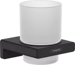 Porta cepillo de dientes para pared negro mate AddStoris Hansgrohe 41749670