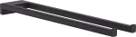 Toallero doble 445 mm negro mate AddStoris Hansgrohe 41770670
