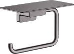 Portapapel con repisa cromo negro cepillado AddStoris Hansgrohe 41772340