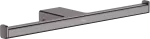 Portapapel doble cromo negro cepillado AddStoris Hansgrohe 41748340