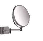 Espejo de afeitar redondo cromo negro cepillado AddStoris Hansgrohe 41791340