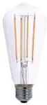Bombillo LED dimeable vintage E26 ST19 5W 120V 430lm 2700K (filamento) UL EarthBulb LST19527DCFILH / 11192