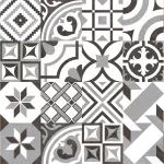 Porcelanato estilo hidraulico mate Mix 01 20 x 20 cm (10 mm) STN