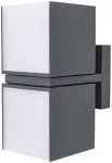Lampara de pared LED 27W 127V 3000K IP54 gris Furud Tecnolite 27HLED1162V30G