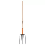 Bieldo tenedor para paja de 5 dientes con mango 48" Truper BPJ-5 / 11006 