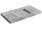 Lavatorio sobreponer rectangular 1105 x 575 mm cemento Deca L.117.55