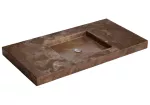 Lavatorio sobreponer rectangular 1105 x 575 mm oxido Deca L.117.56