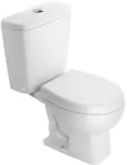 Inodoro dos piezas descarga doble 3 y 6 litros 300 gramos para niños blanco Studio Kids Deca PI.106.17+CDS.00F.17+API.166.17+SP.13.01