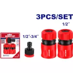 Juego de conectores rapidos para manguera de 3 piezas Emtop EQCS11231