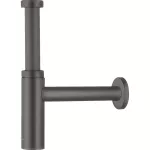 Sifon de pared 1-1/4” cromo negro cepillado Flowstar Hansgrohe 52105340