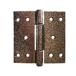 Bisagra soldable interior gofrado bronce 4" x 4" x 3/32" Grossor 8100320 (2 por paquete)
