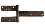 Bisagra soldable T23 gofrado bronce 12-1/2" x 4-3/4" con 3 aletas Grossor 8102600 (2 por paquete)