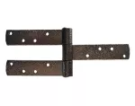 Bisagra soldable T24 gofrado bronce 9-1/2" x 4" con 3 aletas Grossor 8102700 (2 por paquete)