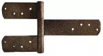 Bisagra soldable T26 gofrado bronce 12-1/2" x 6" con 3 aletas Grossor 8102900 (2 por paquete)