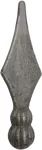 Punta lanza doble esfera 140 mm (25 mm) hierro forjado decorativo para rejas 126/19