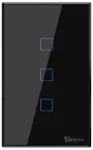 Interruptor inteligente WiFi triple 400W 2A 433MHz negro TX Sonoff IM190314041
