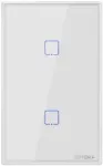 Interruptor inteligente WiFi doble 433MHz blanco TX Sonoff IM190314034