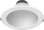 Lampara empotrada redonda LED dimeable 18W 120-277V 1500LM 3000-4000K UL 6" blanca EarthTronics DL6WSCCTWH1 / 11418