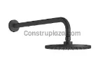 Cabeza de ducha redonda 200 mm (8") con brazo de pared negro mate Franz Viegener Z120-PR0-20-NG