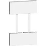 Cubretecla sencilla 2 modulos para tomacorriente blanco Bticino KW51