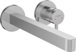 Griferia para lavatorio de pared caño de 225 mm cromo Finoris Hansgrohe 76050000 (NO incluye cuerpo interno)