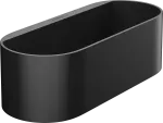 Jabonera profunda para barra de pared negro mate WallStoris Hansgrohe 27912670