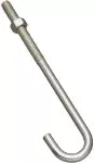 Tornillo gancho en J con tuerca 3/8" x 7" National Hardware N232-967
