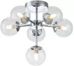 Lampara de techo 6 luces G9 cromo con vidrio transparente (38.5 x 32.6 cm) Prime CP190522