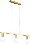 Lampara colgante 3 luces E27 40W dorado (70 x 10 x 9 cm) Prime CP190558