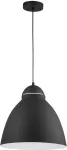 Lampara colgante E27 negro lijado (37 x 35 cm) Prime CP190583
