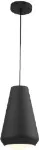 Lampara colgante E27 negro (20 x 32 cm) Prime CP190605