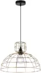 Lampara colgante E27 40W dorado con negro (40 x 28 cm) Prime CP190618