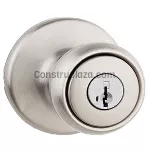 Cerradura pomo con llave cromo satinado 400T 26D CP Tylo Kwitset 94002-897