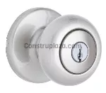 Cerradura pomo con llave niquel satinado 400CV 15 CP Cove Kwitset 94002-961