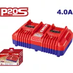 Cargador de baterias P20S 2 puertos 20V 4A para inalambricos Emtop ULFCR20403
