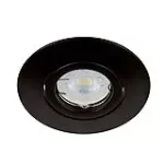 Lampara empotrada dirigible redonda GX5.3 50W 110V negro Acerra Tecnolite YD-360/N
