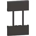 Cubierta para tomacorriente KG4125 - KG4126 - KG4129 2 modulos negro Living Now Bticino KG51
