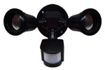 Lampara con sensor de movimiento 180° negro Prime