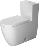 Inodoro una pieza elongado doble descarga 3.5 y 5 litros 1000 gramos blanco ME by Starck Duravit 2173010001+0063390000